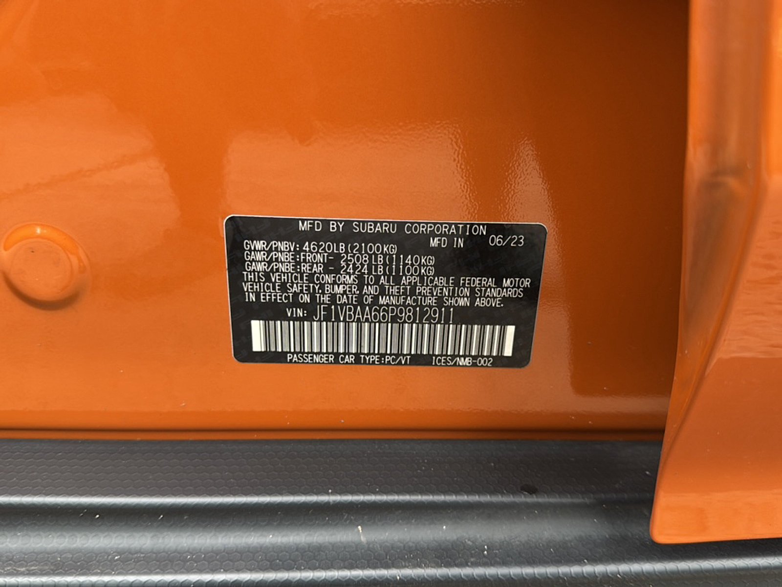 Certified 2023 Subaru WRX AWD/4WD image 41