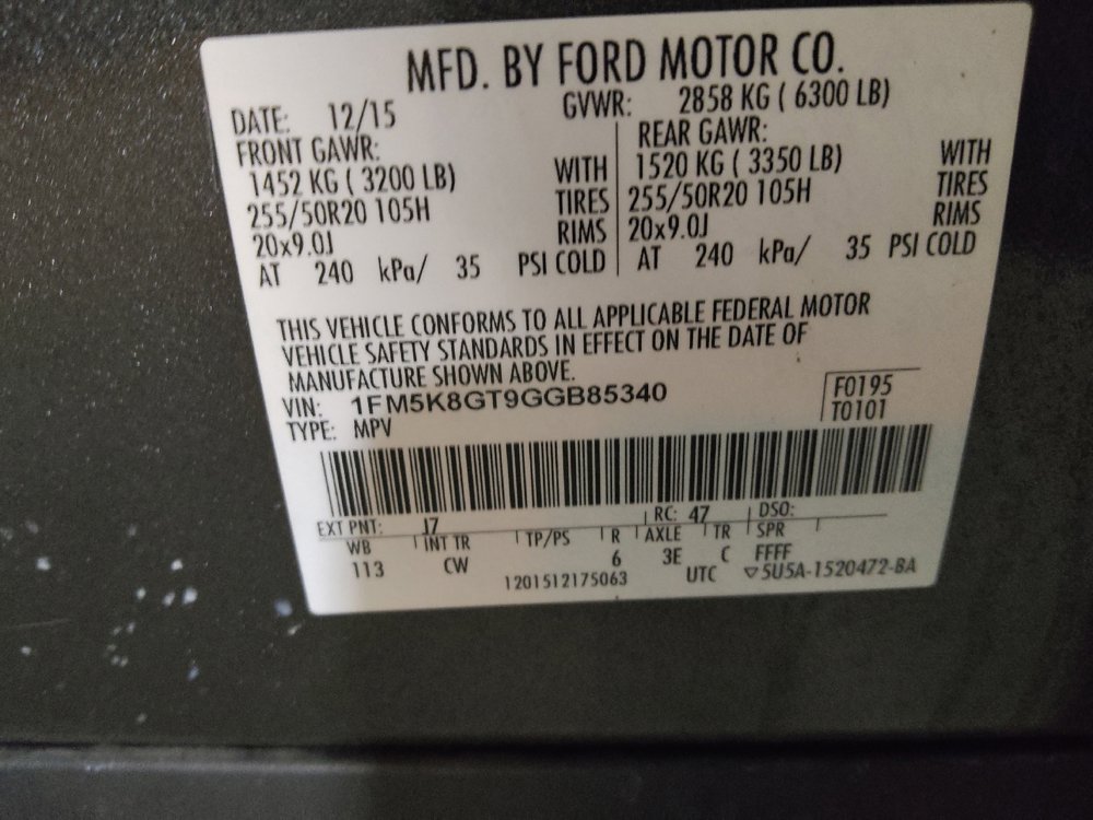 Used 2016 Ford Explorer Sport w/ Equipment Group 401A AWD/4WD image 33