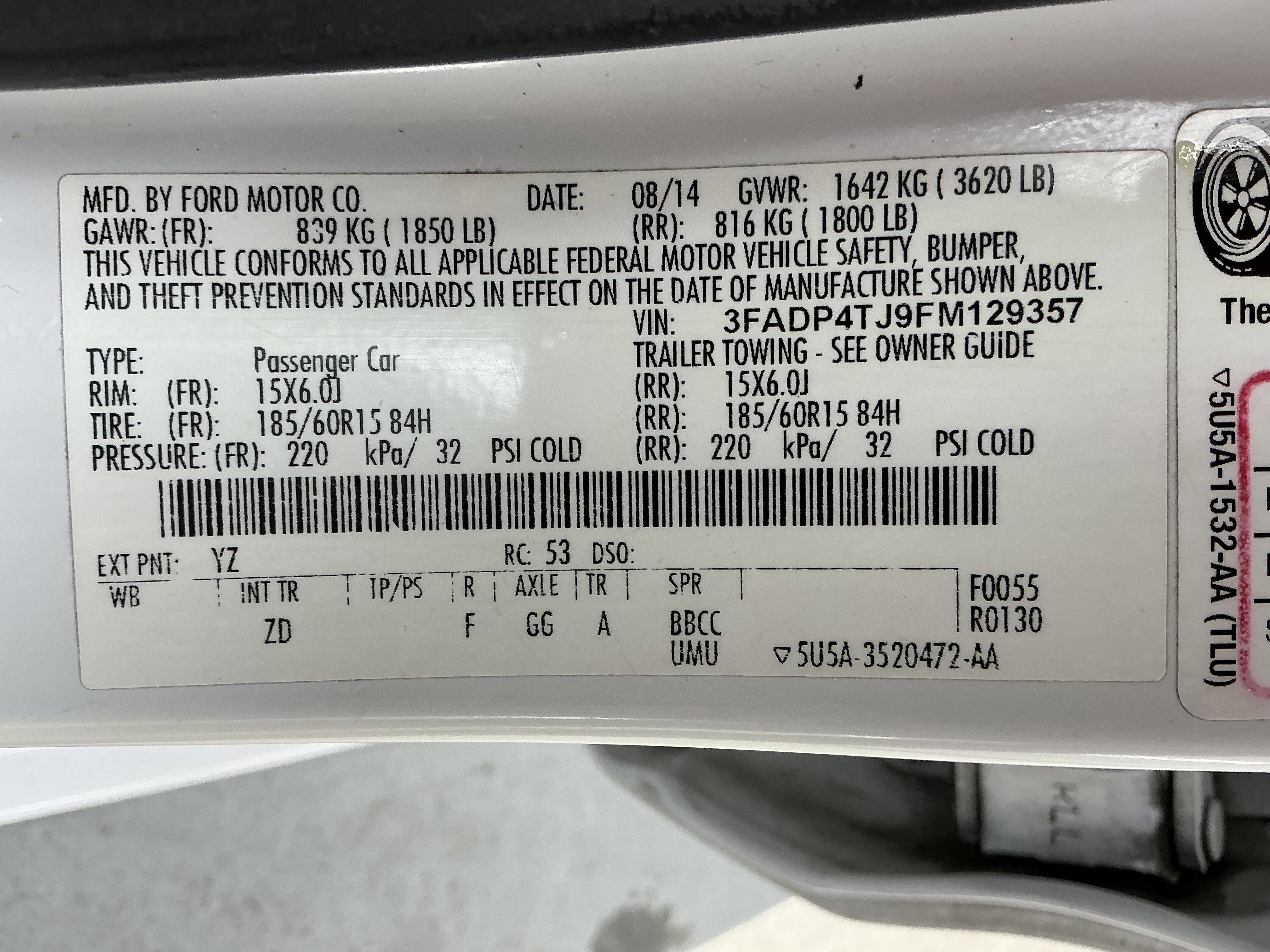 Used 2015 Ford Fiesta S image 12