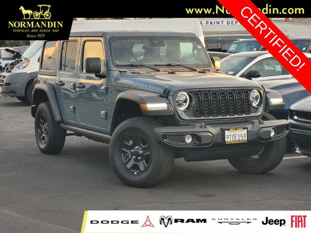 Certified 2025 Jeep Wrangler Unlimited Sport S 4xe