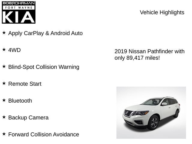 Used 2019 Nissan Pathfinder SV AWD/4WD image 7