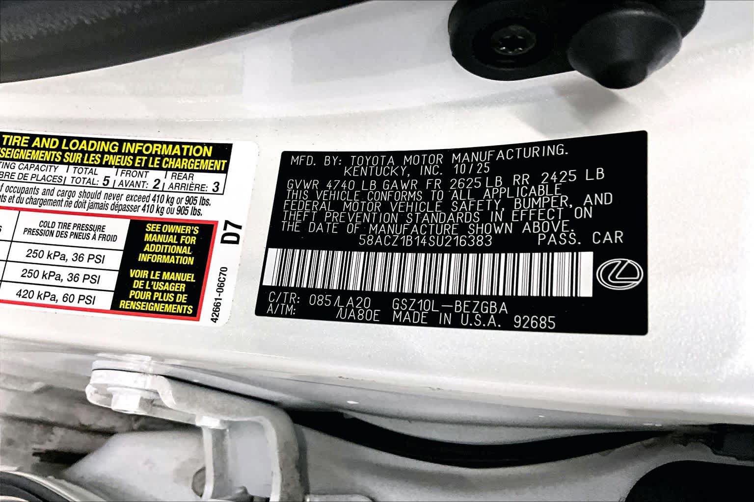 Used 2025 Lexus ES 350 w/ Accessory Package (Z2) FWD image 37