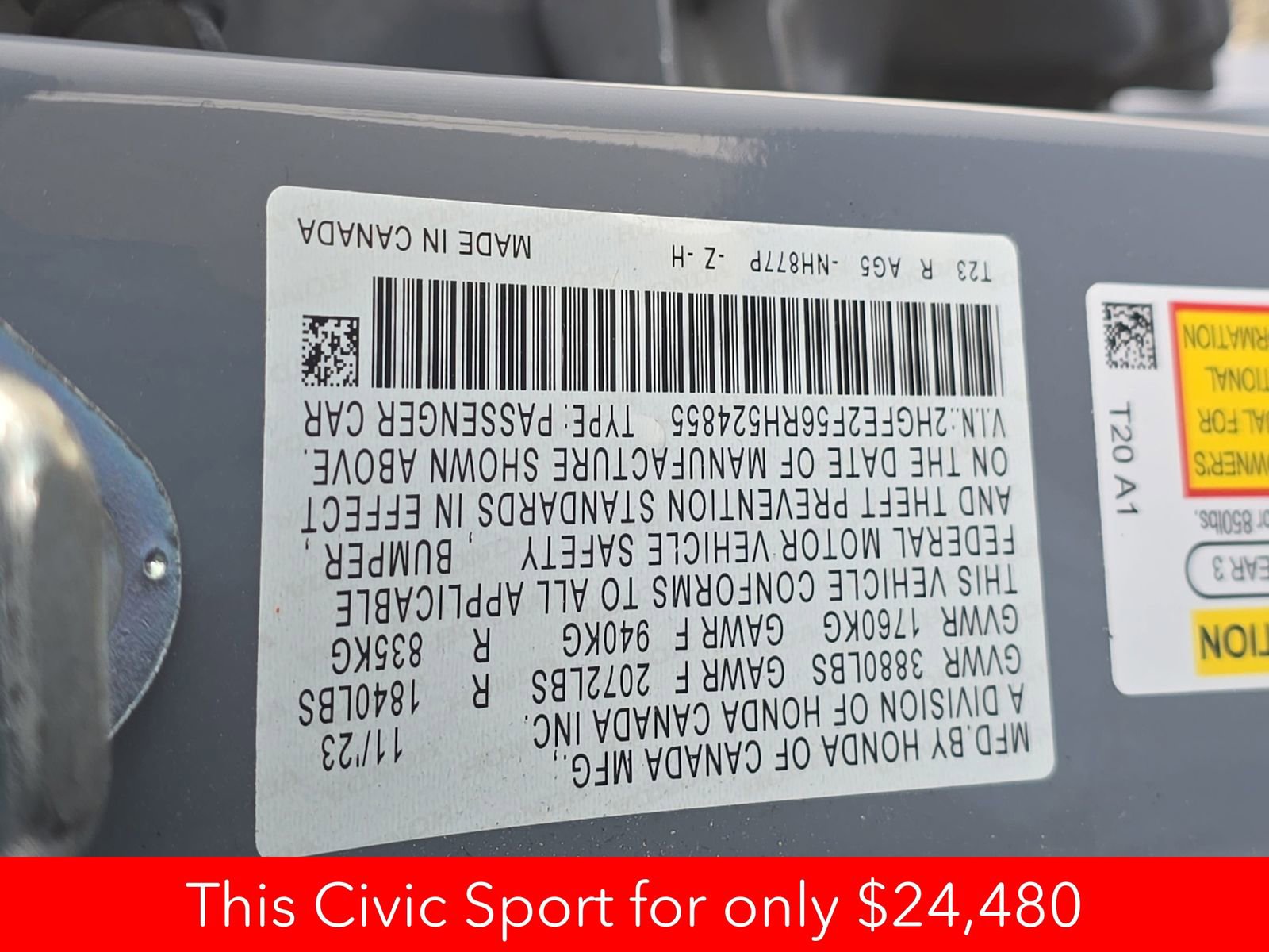 Used 2024 Honda Civic Sport image 40