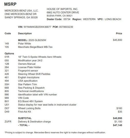 Certified 2025 Mercedes-Benz GLB 250 image 4