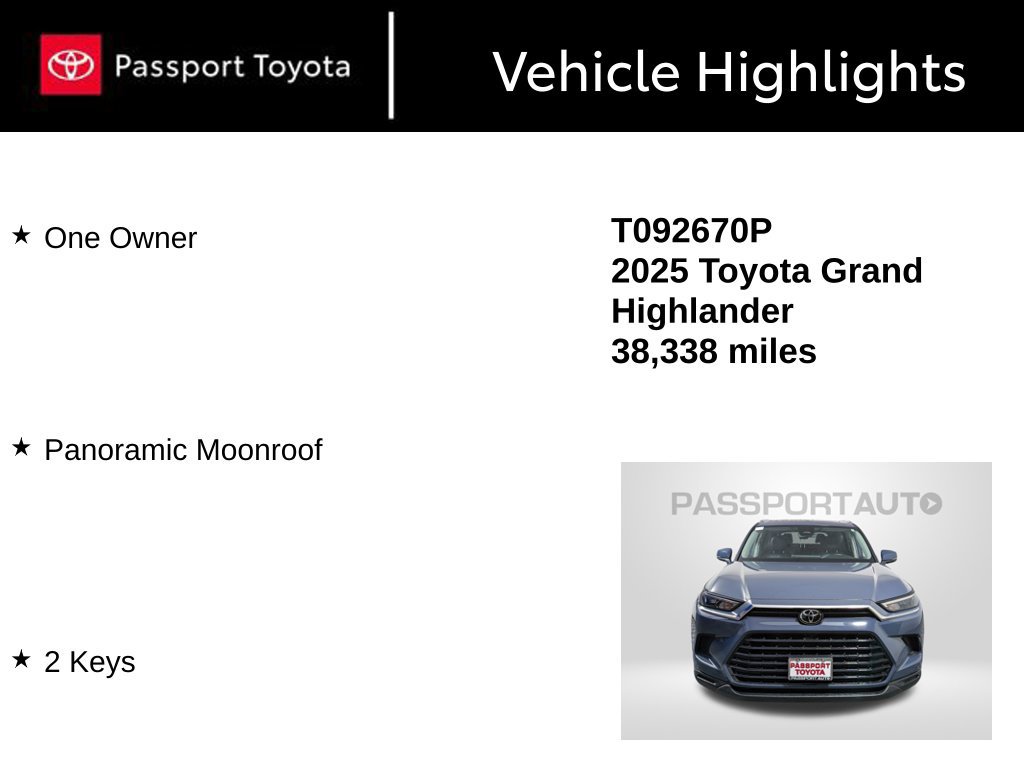 Certified 2025 Toyota Grand Highlander AWD image 14