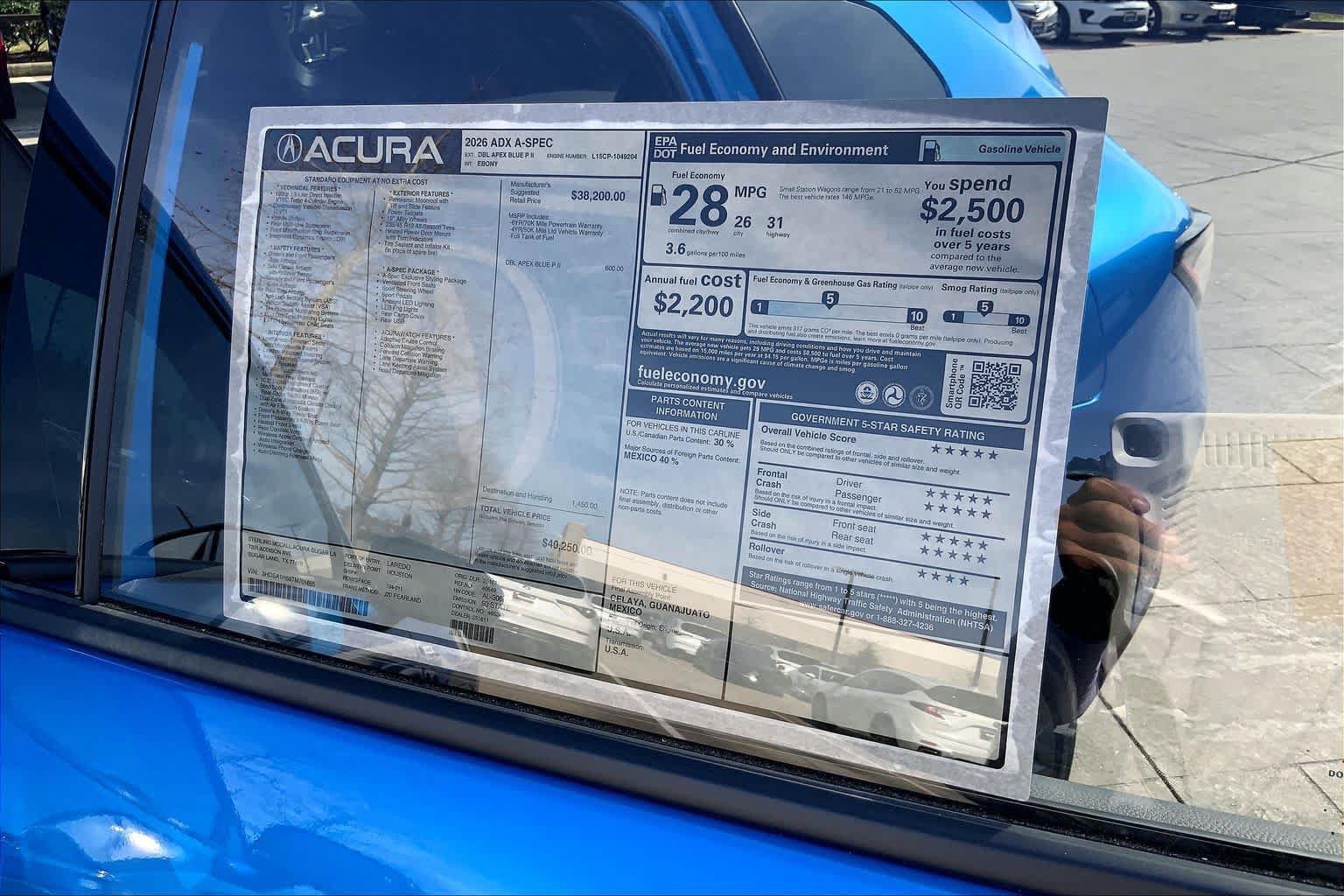 New 2026 Acura ADX A-Spec FWD image 22