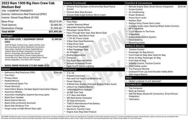 Used 2023 RAM 1500 Big Horn image 76