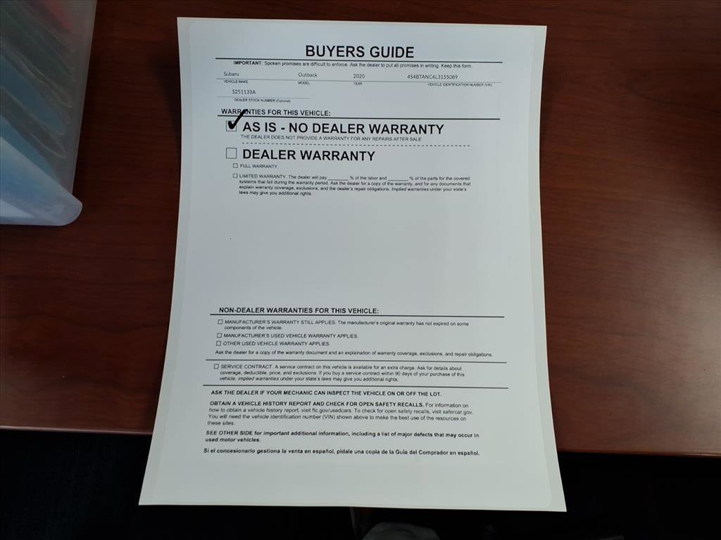 Used 2020 Subaru Outback Limited w/ Popular Package #2 image 30