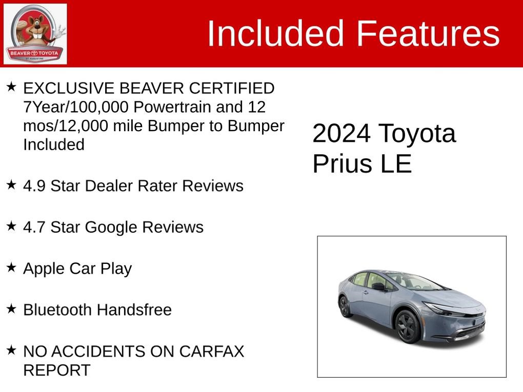 Used 2024 Toyota Prius LE image 4