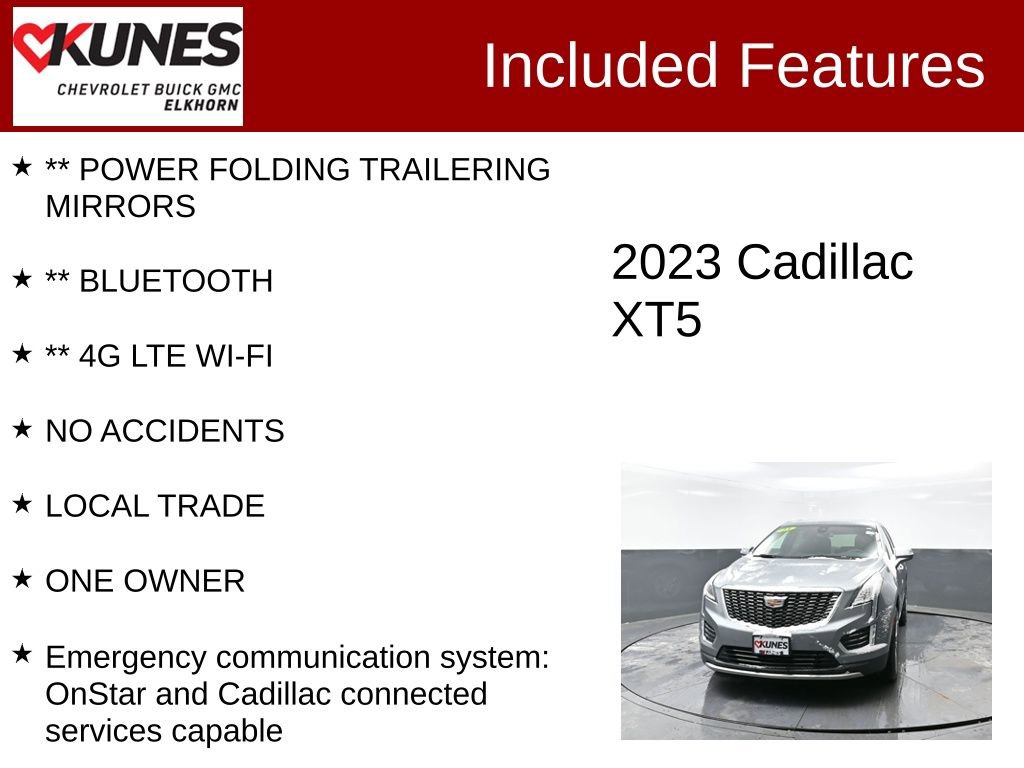 Used 2023 Cadillac XT5 Premium Luxury image 3