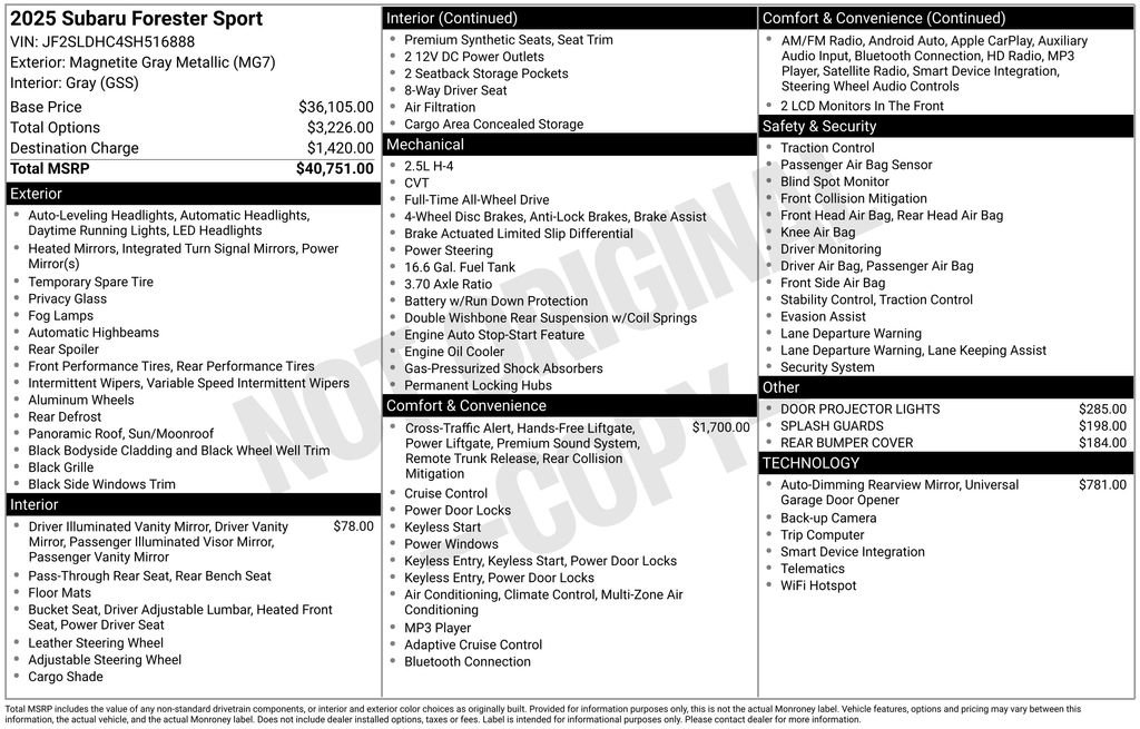 Certified 2025 Subaru Forester Sport image 26