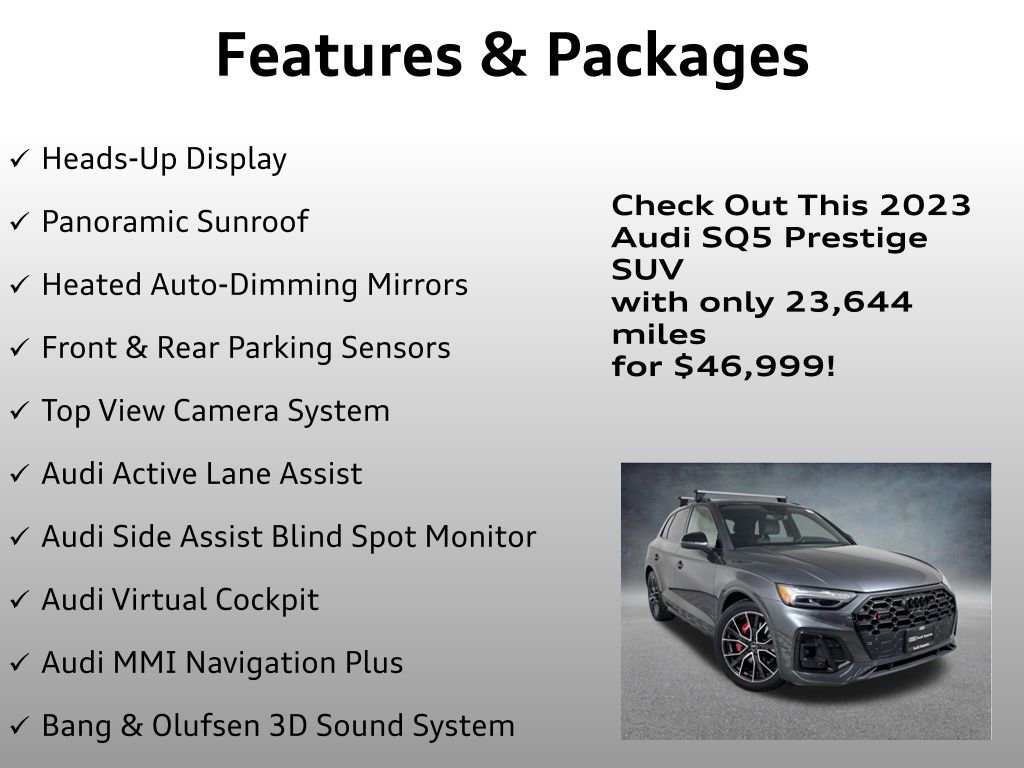 Used 2023 Audi SQ5 Prestige AWD/4WD image 8
