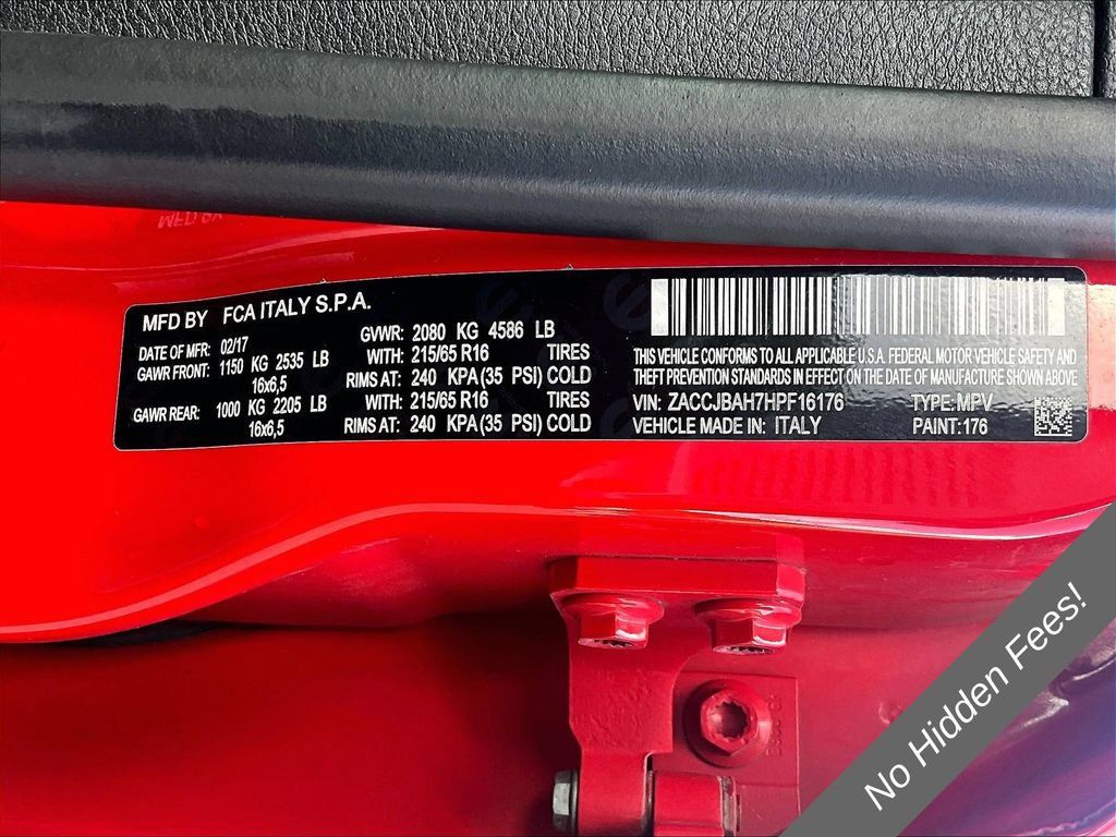 Used 2017 Jeep Renegade Sport w/ Power & Air Group AWD/4WD image 28