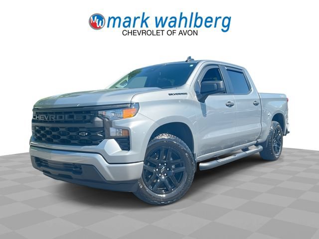 Certified 2024 Chevrolet Silverado 1500 Custom w/ Turbomax Blackout Package AWD/4WD image 1