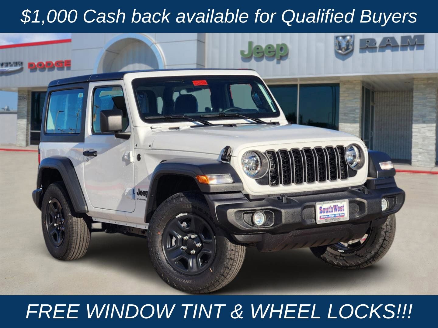 New 2026 Jeep Wrangler Sport AWD/4WD image 1