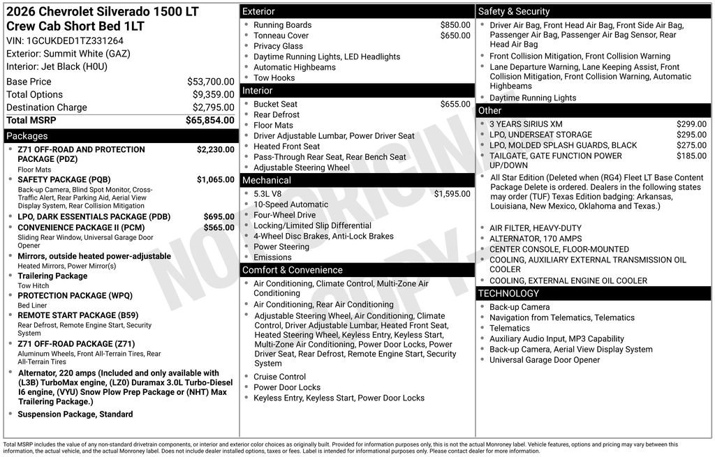 New 2026 Chevrolet Silverado 1500 LT AWD/4WD image 40
