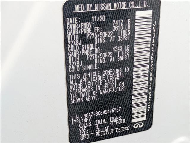 Used 2021 INFINITI QX80 Sensory image 29