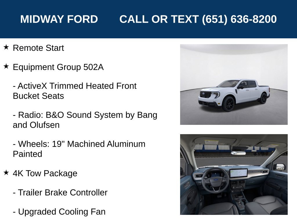 New 2026 Ford Maverick Lariat w/ Black Appearance Package AWD/4WD image 7