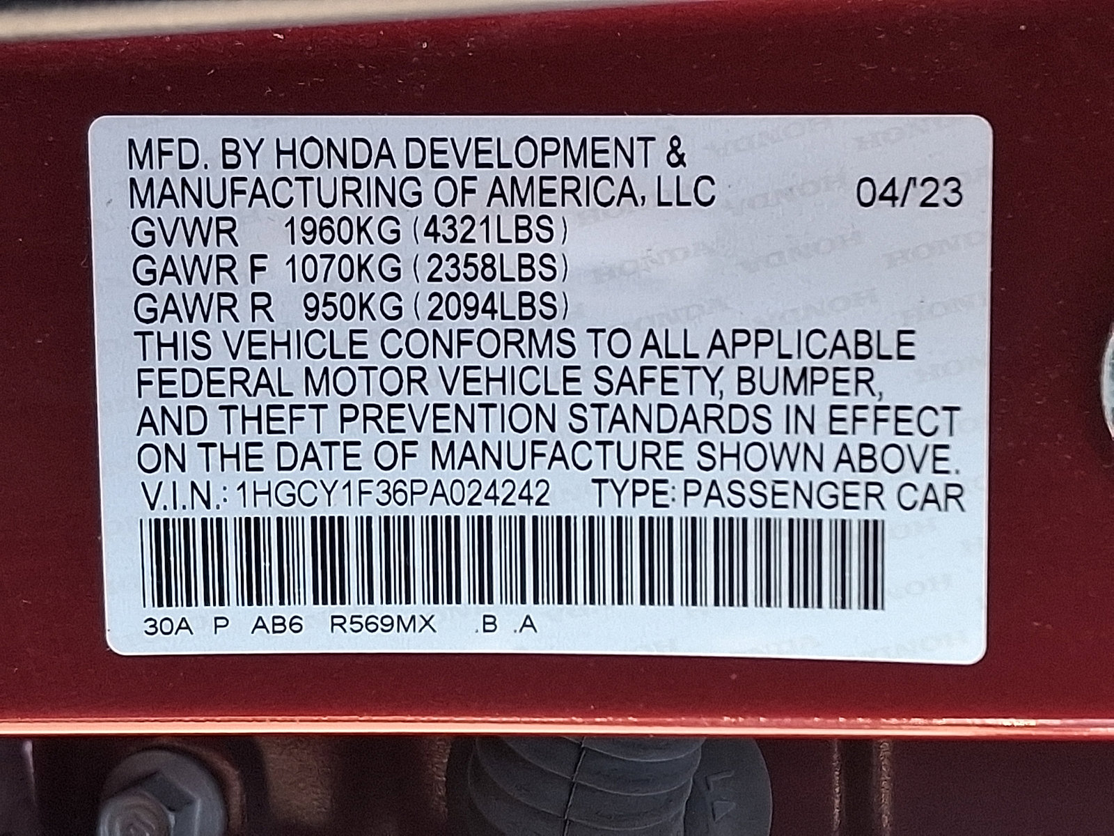 Used 2023 Honda Accord EX image 26