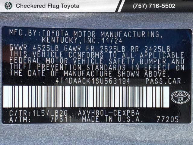 Used 2025 Toyota Camry XSE FWD image 19