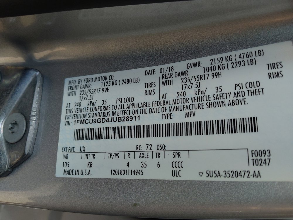 Used 2018 Ford Escape SE image 33