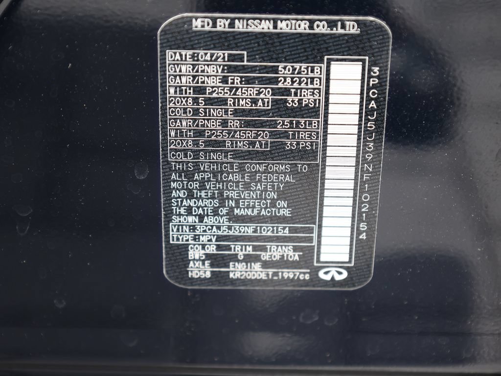 Used 2022 INFINITI QX55 Luxe w/ Cargo Package AWD/4WD image 42