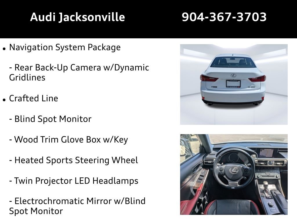 Used 2015 Lexus IS 200t w/ Navigation System Package image 9