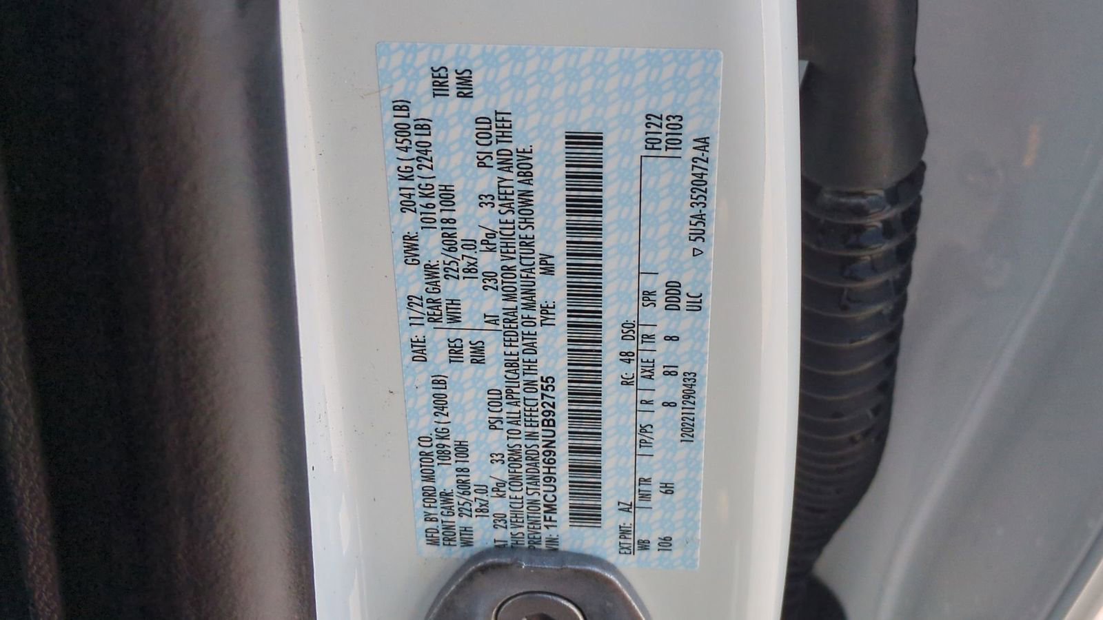 Used 2022 Ford Escape SEL image 39