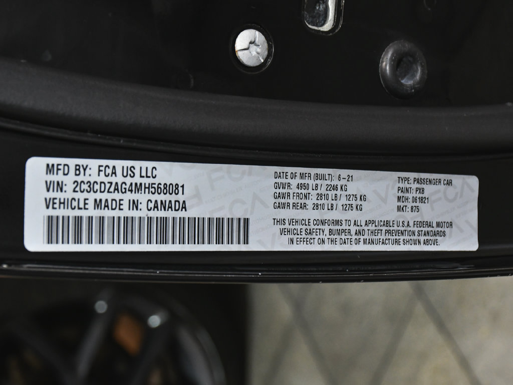 Used 2021 Dodge Challenger SXT w/ Blacktop Package RWD image 14