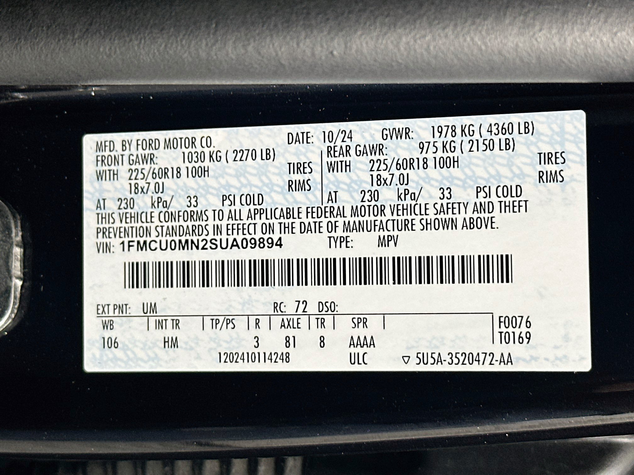 Used 2025 Ford Escape ST-Line FWD image 12