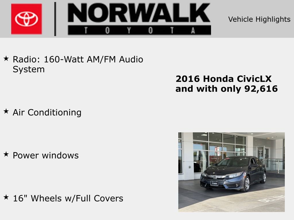 Used 2016 Honda Civic LX image 10