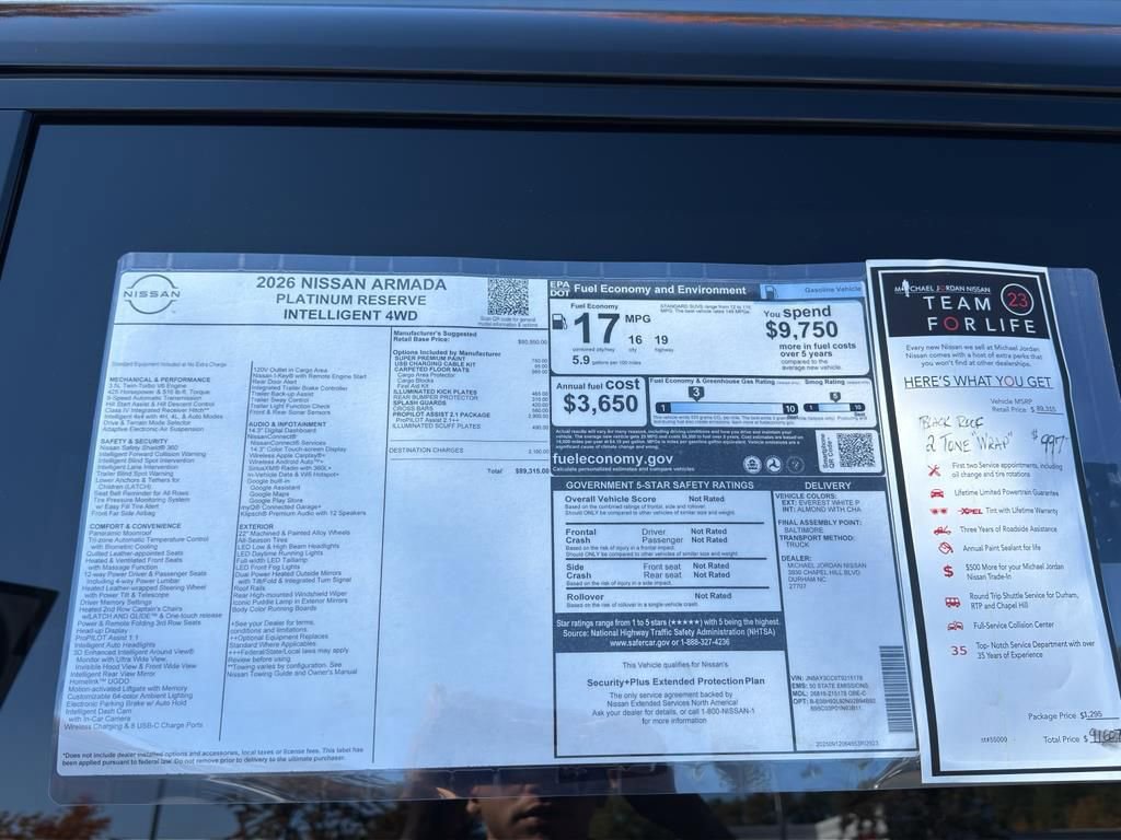 New 2026 Nissan Armada Platinum Reserve image 12