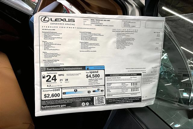 New 2026 Lexus NX 350 AWD w/ Premium Package image 14