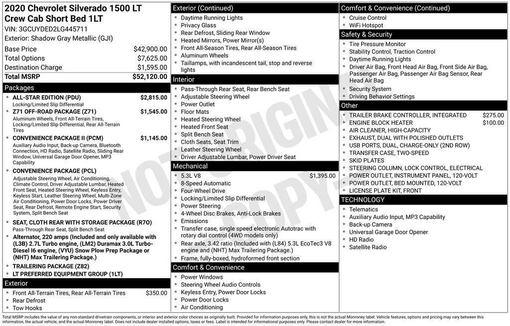 Certified 2020 Chevrolet Silverado 1500 LT w/ All-Star Edition AWD/4WD image 5