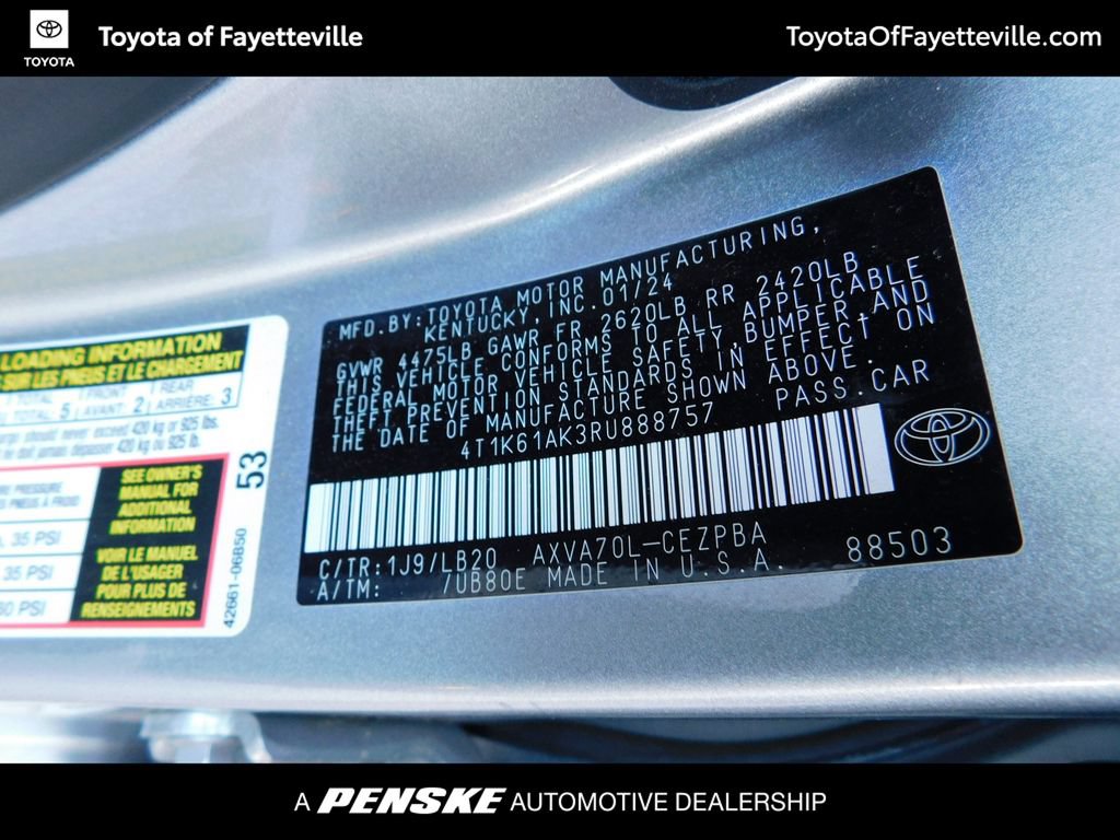 Certified 2024 Toyota Camry XSE FWD image 11