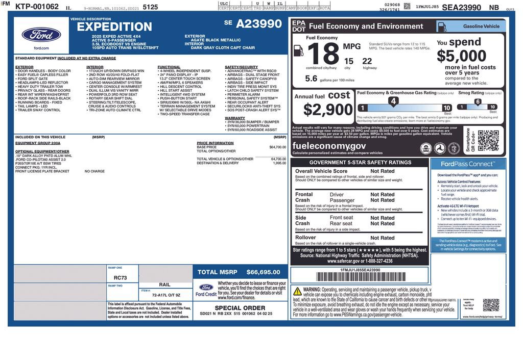 Certified 2025 Ford Expedition Active AWD/4WD image 3