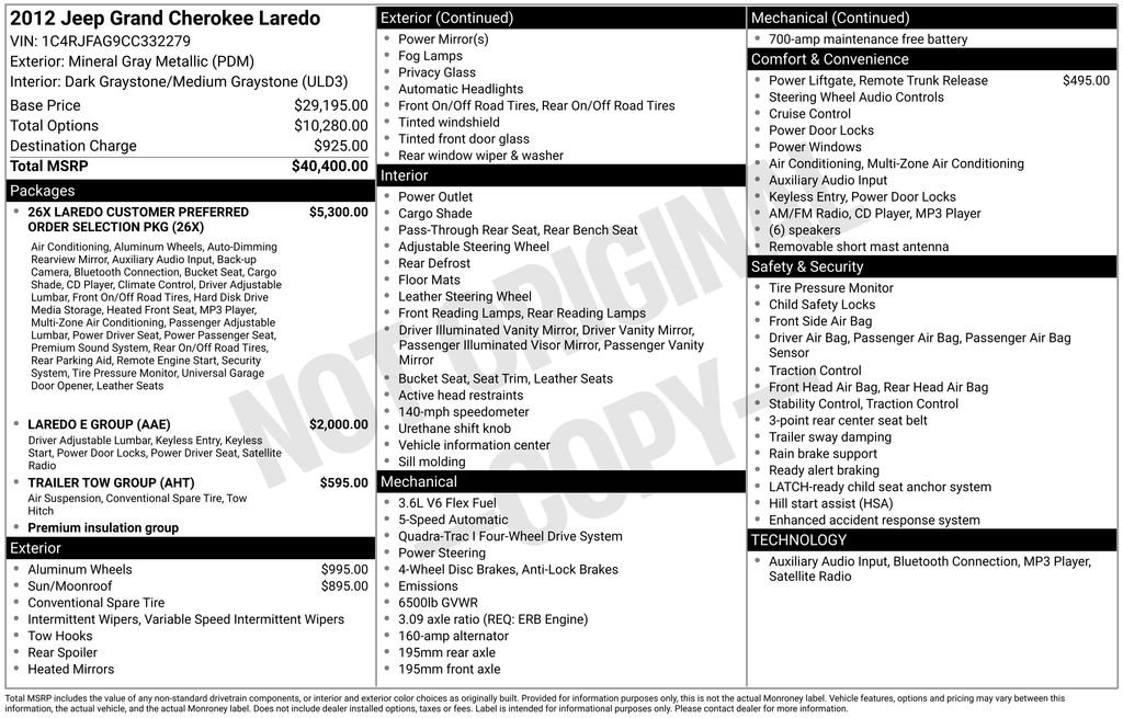 Used 2012 Jeep Grand Cherokee Laredo image 50