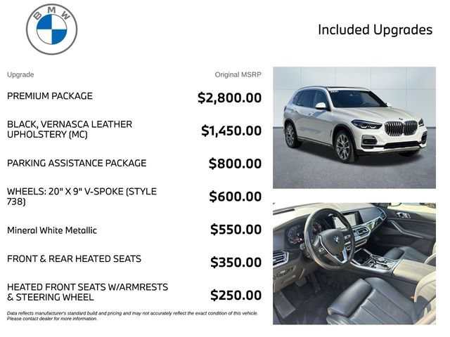 Used 2021 BMW X5 xDrive40i w/ Premium Package AWD/4WD image 3