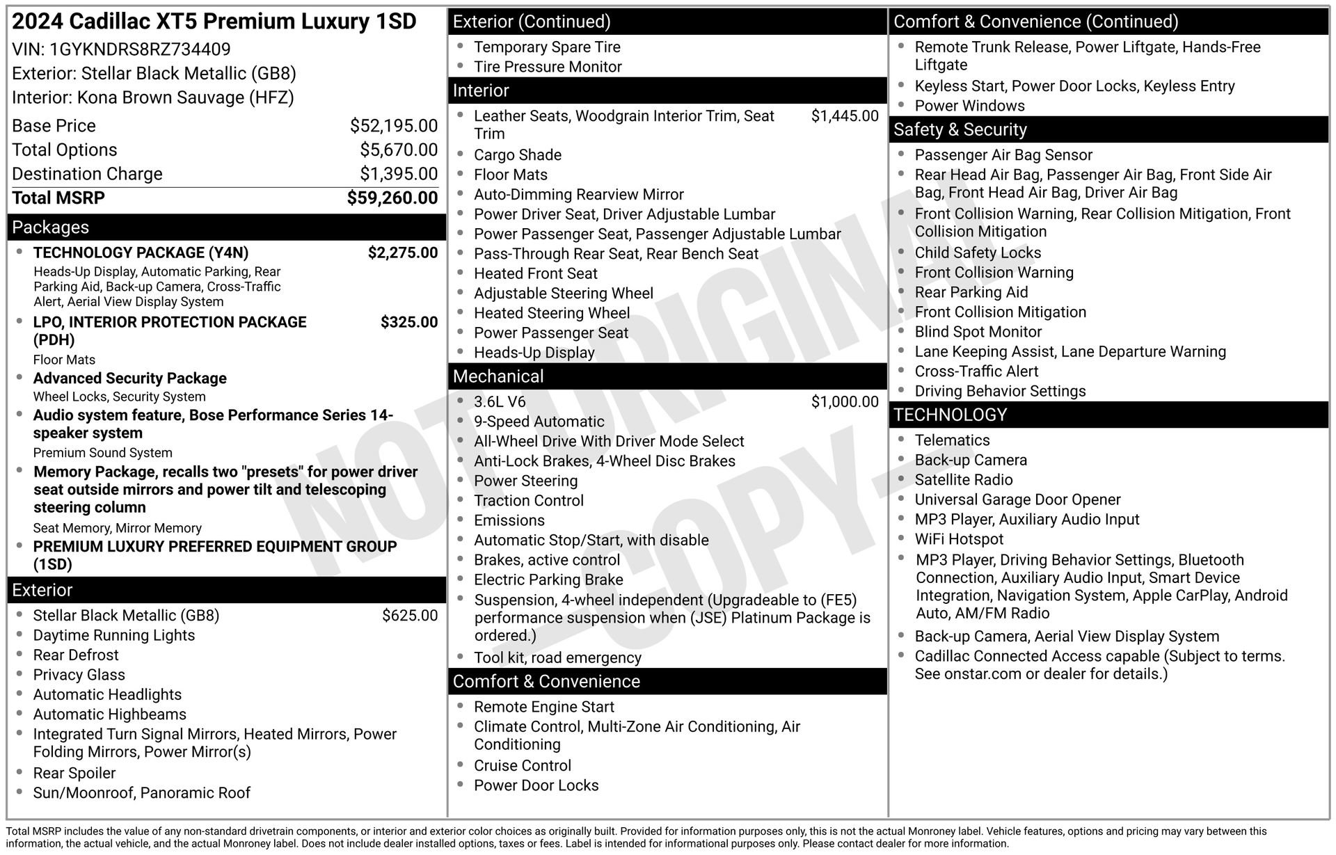 Certified 2024 Cadillac XT5 Premium Luxury w/ Technology Package AWD/4WD image 43