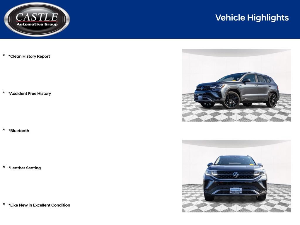 Certified 2023 Volkswagen Taos SEL w/ Black Wheel Package AWD/4WD image 4