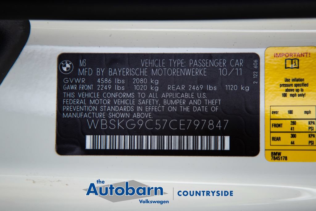 Used 2012 BMW M3 Coupe RWD image 41