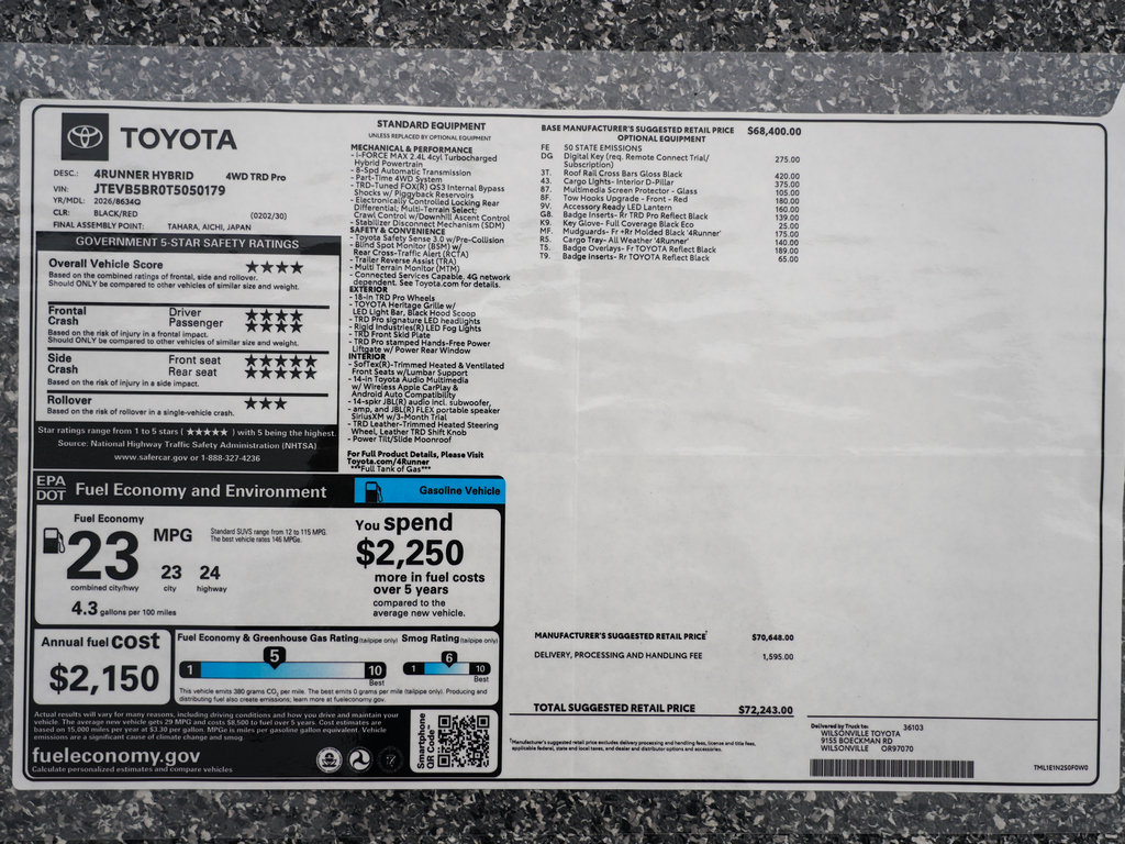 Used 2026 Toyota 4Runner TRD Pro AWD/4WD image 48