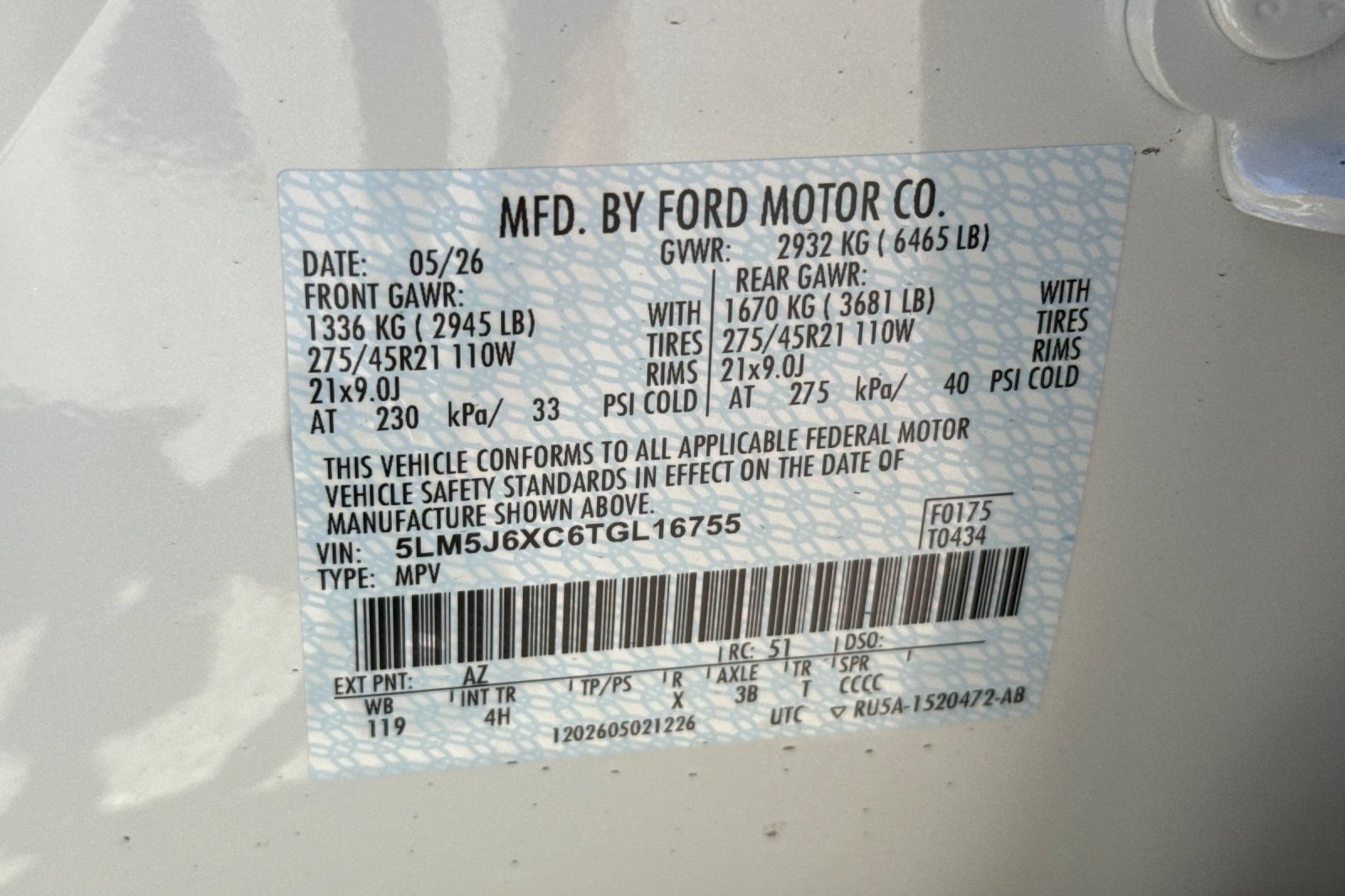 New 2026 Lincoln Aviator AWD w/ Jet Appearance Package image 24