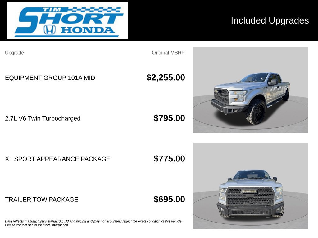 Used 2015 Ford F150 XL w/ Equipment Group 101A Mid AWD/4WD image 6