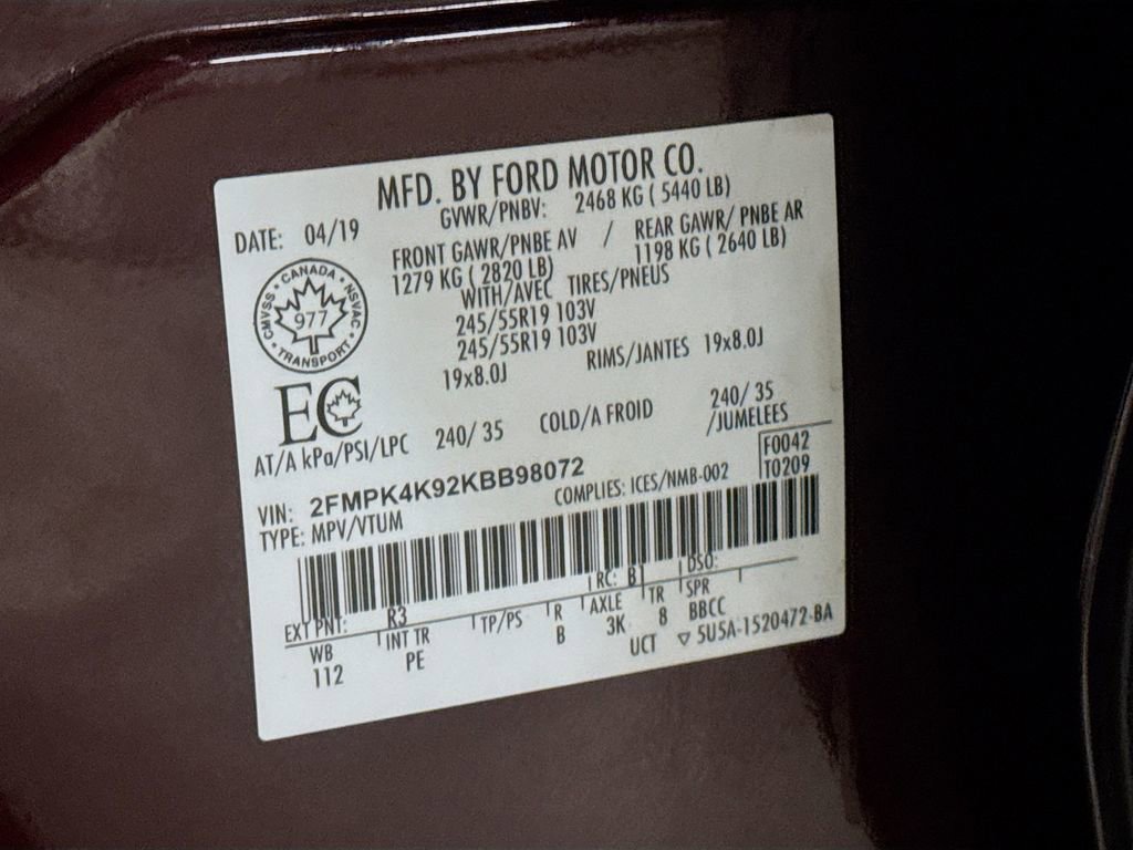 Used 2019 Ford Edge Titanium w/ Equipment Group 301A image 41