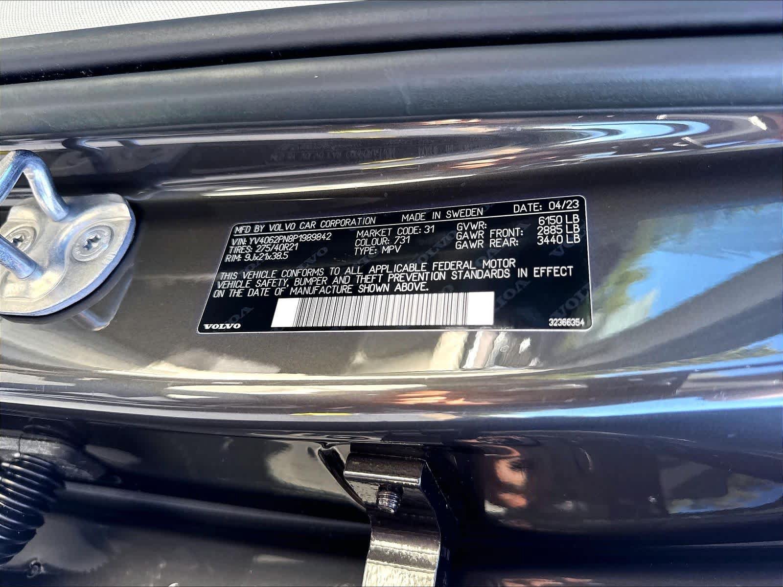 Used 2023 Volvo XC90 B6 Plus w/ Protection Package Premier AWD/4WD image 36