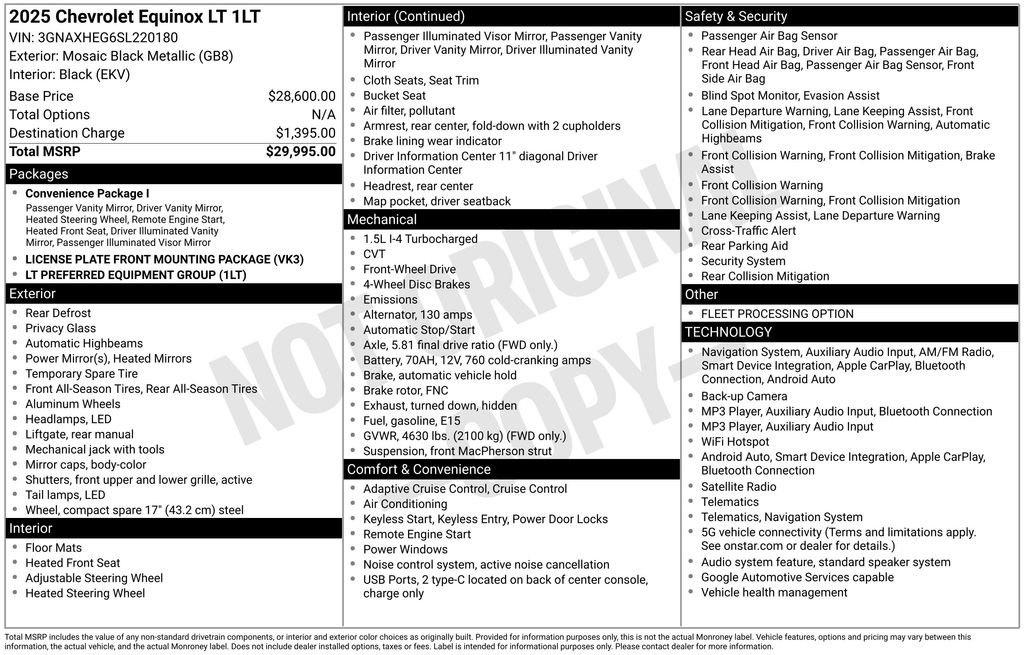 Certified 2025 Chevrolet Equinox LT FWD image 41