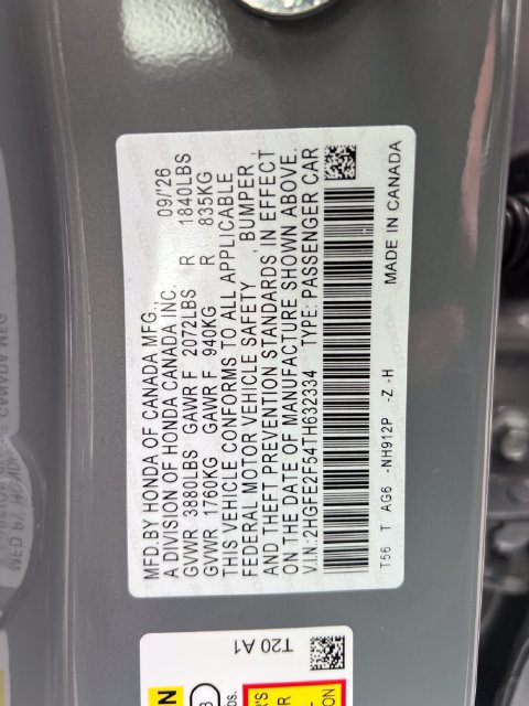 New 2026 Honda Civic Sport image 17