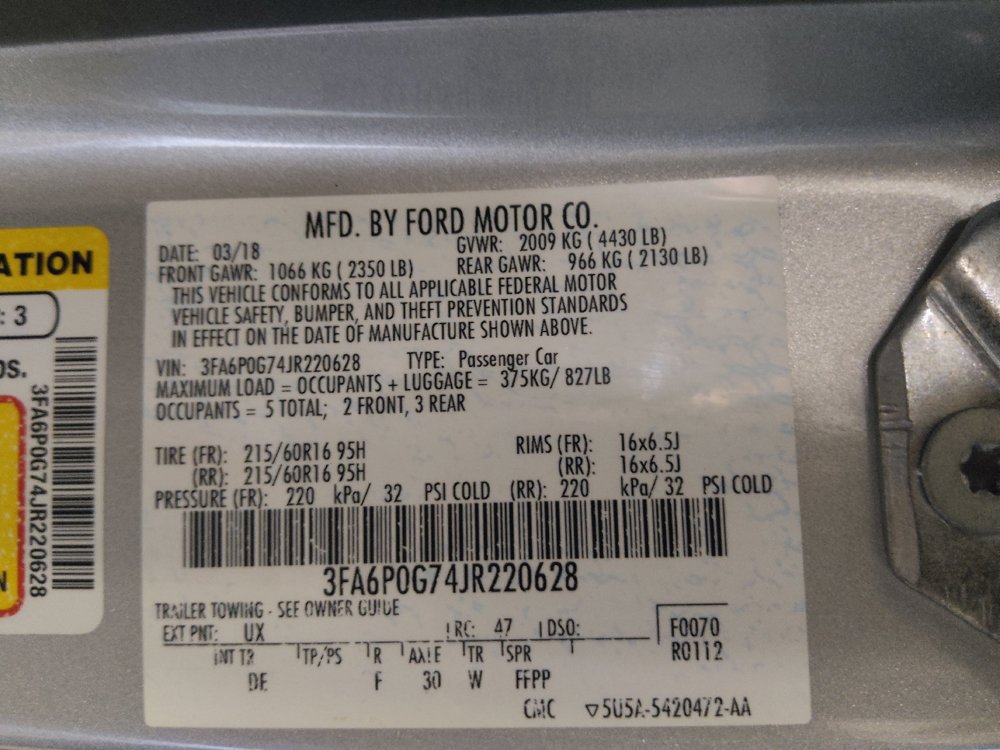 Used 2018 Ford Fusion S FWD image 33