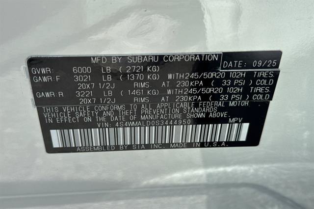 Certified 2025 Subaru Ascent Limited AWD/4WD image 36